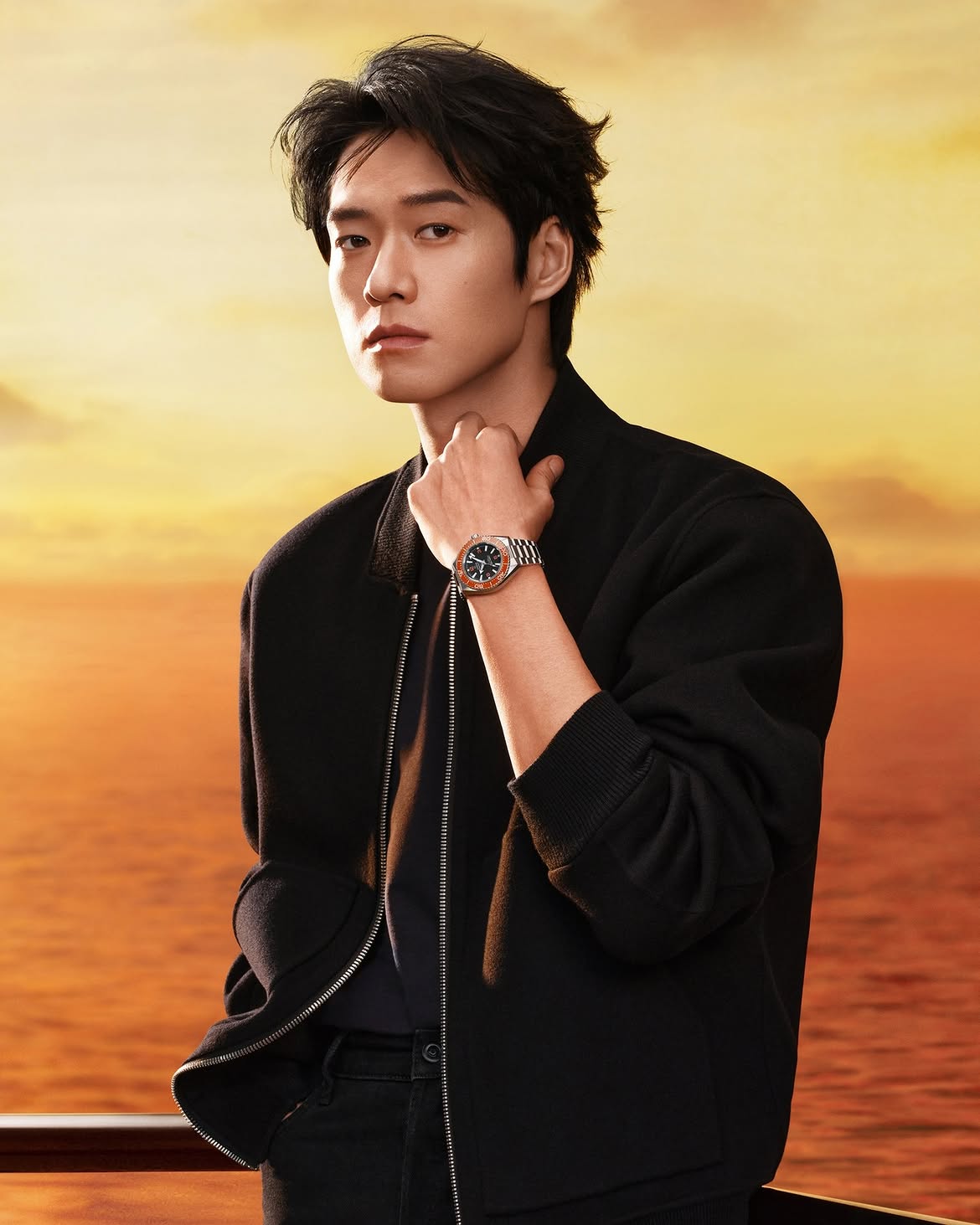 Omega watch worn on the wrist