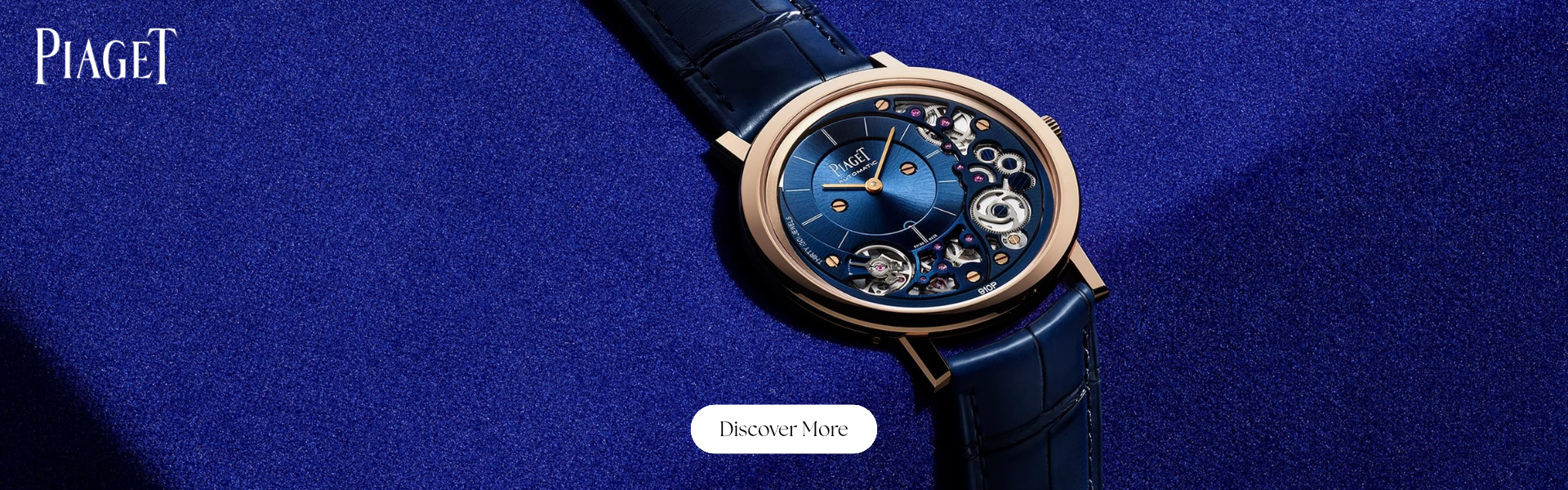 Piaget blue tourbillon watch