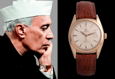 Adorned by the first PM of independent India, Jawaharlal Nehru's Rolex Oyster Perpetual Ovettone ‘Bubbleback’, 38mm Dial