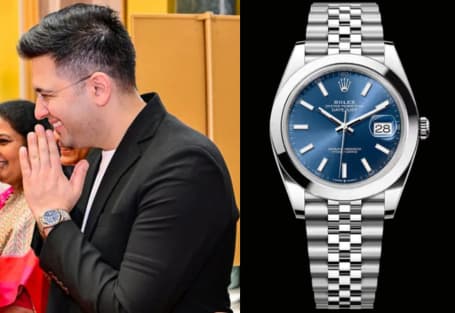 Raghav Chadha Wearing the Rolex Datejust 41 (Ref. 126300)