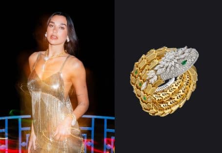 Dua Lipa wearing Bvlgari Mysterious Serpents High Jewellery at the Cannes Film Festival 2026