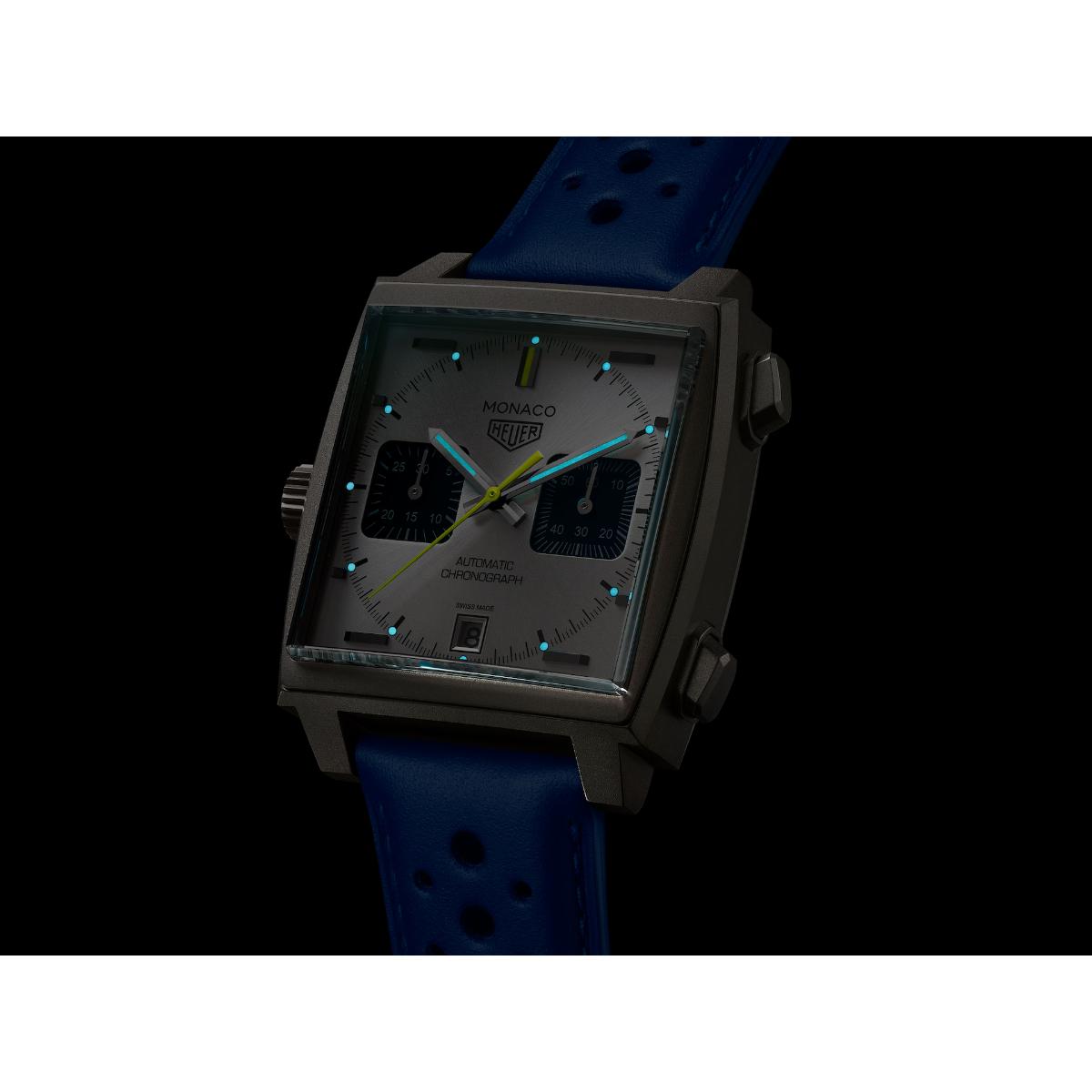 Monaco Chronograph French Racing Blue