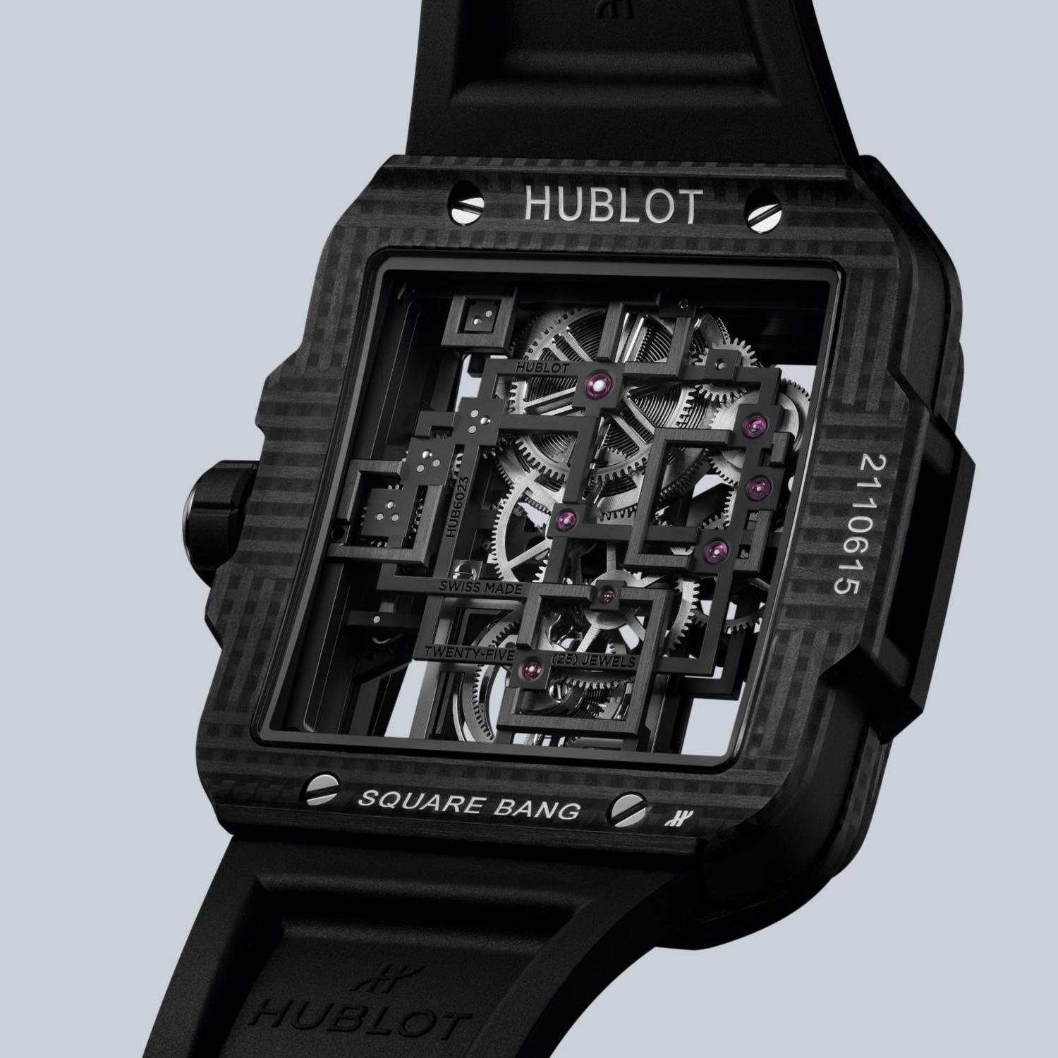 Square Bang Tourbillon 4-Day power Reserve 3D Carbon