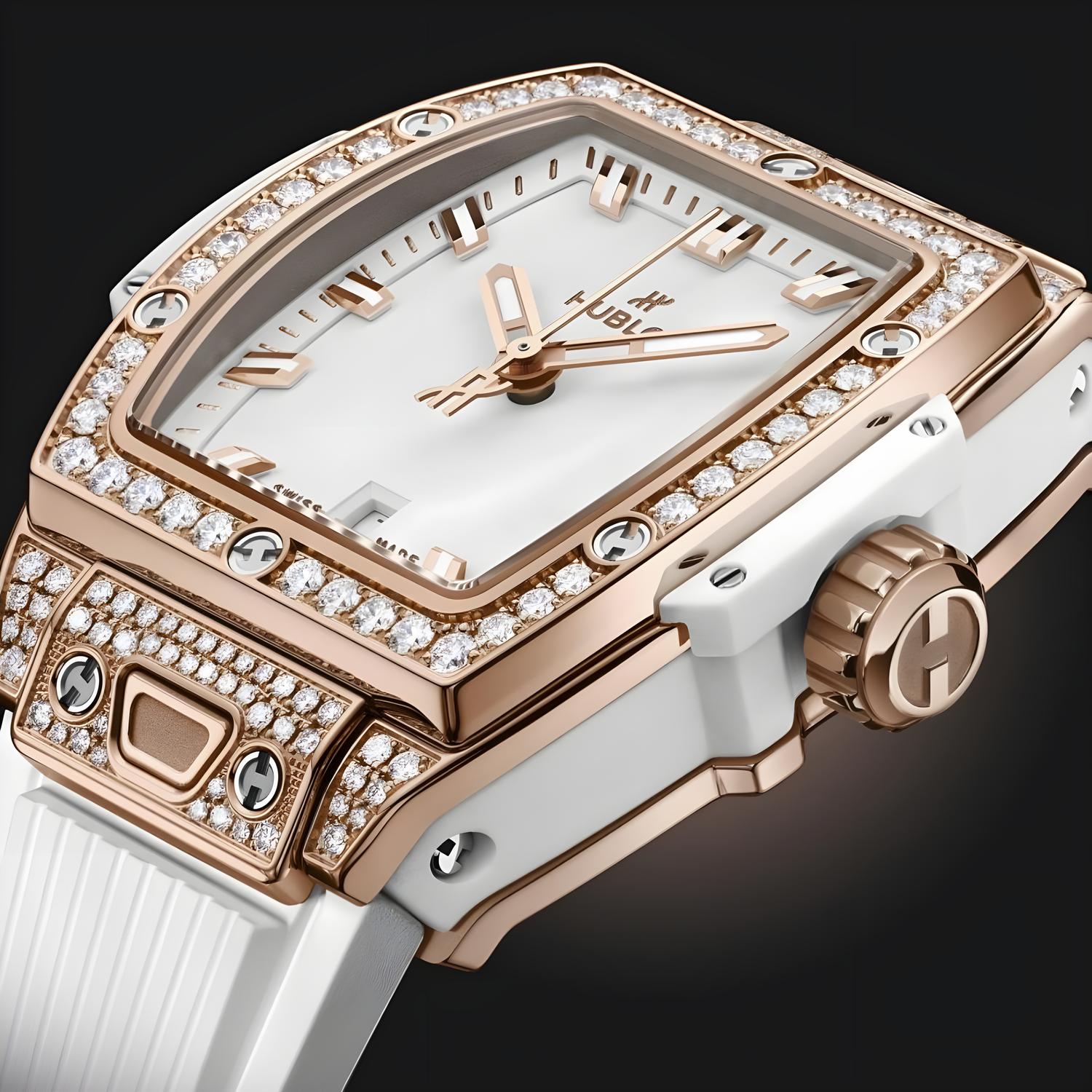 Spirit of Big Bang King Gold White Pavé