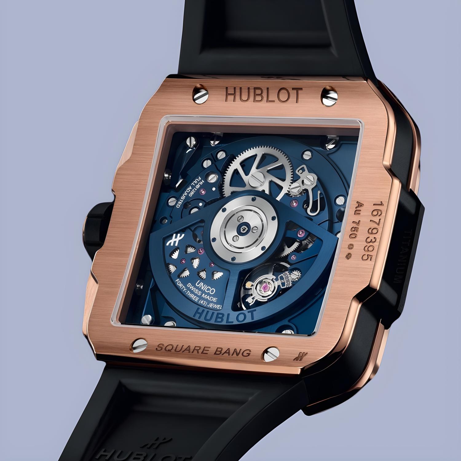 Square Bang Unico King Gold Blue Ceramic