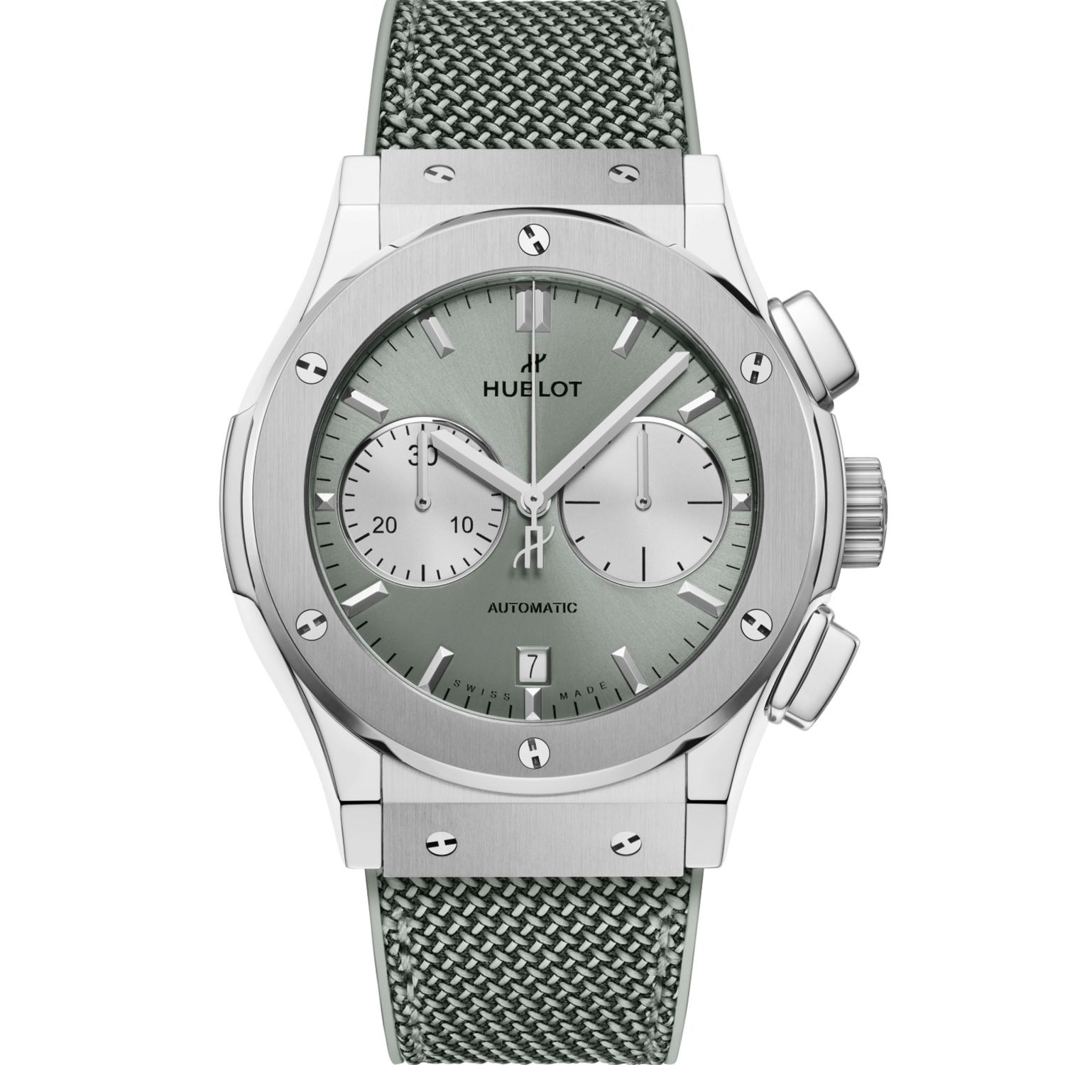 Classic Fusion Chronograph Titanium Sage Green