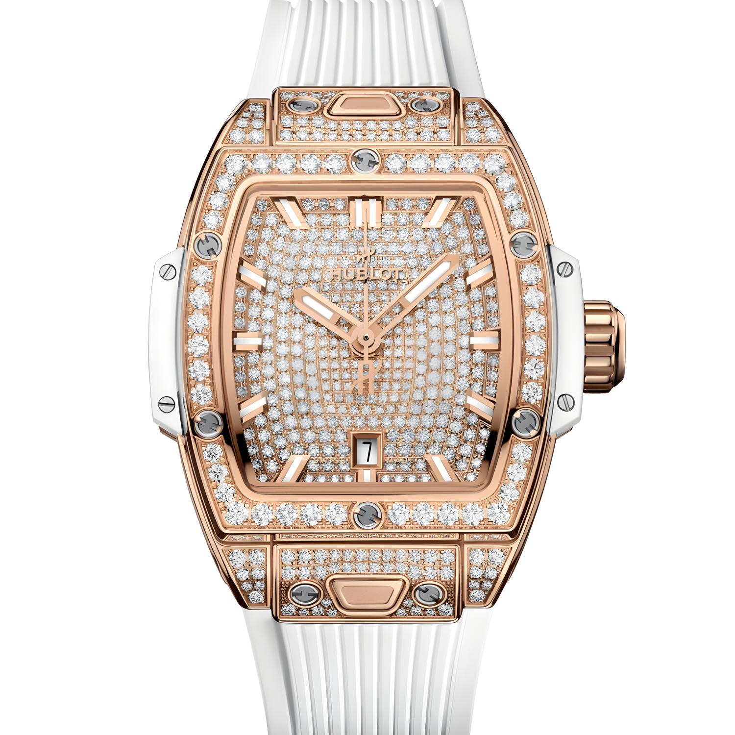 Spirit of Big Bang King Gold White Full Pavé