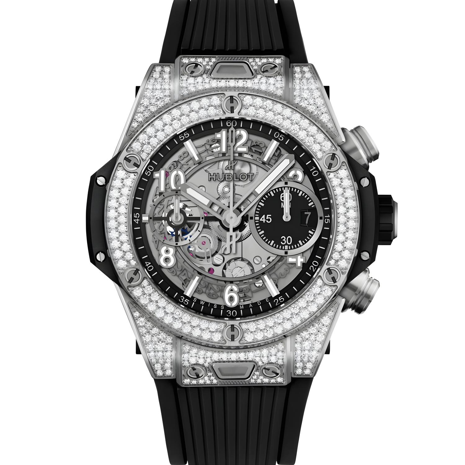 Big Bang Unico Titanium Pavé