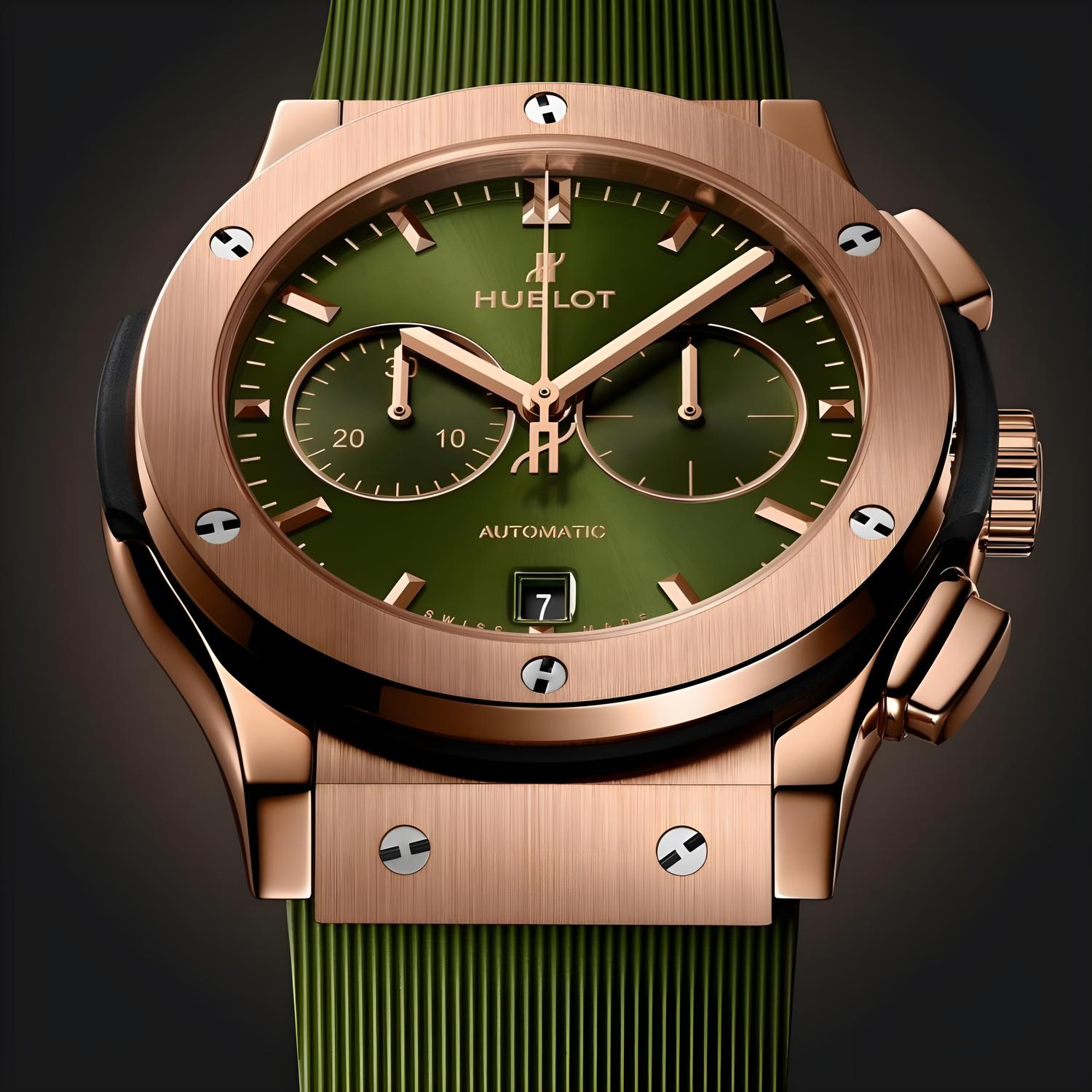 Classic Fusion Chronograph King Gold Green
