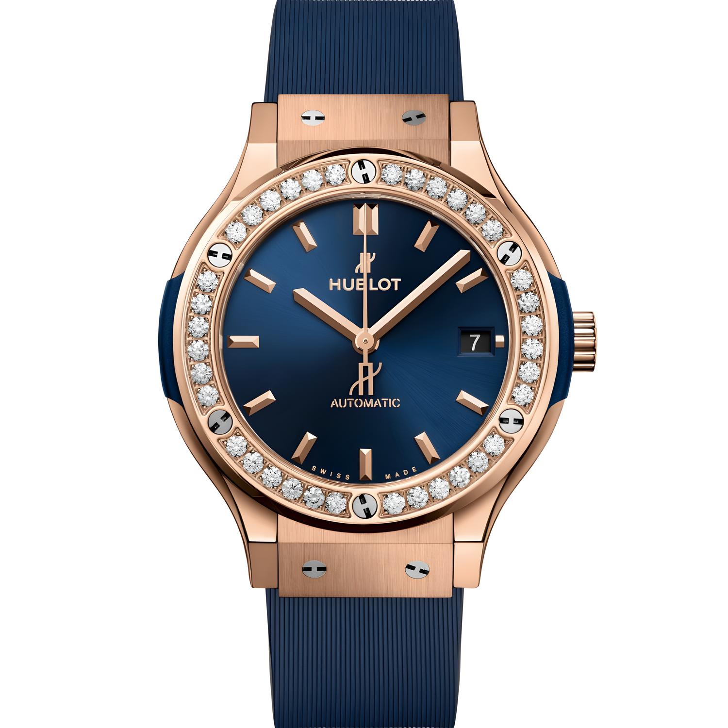 Classic Fusion King Gold Blue Diamonds