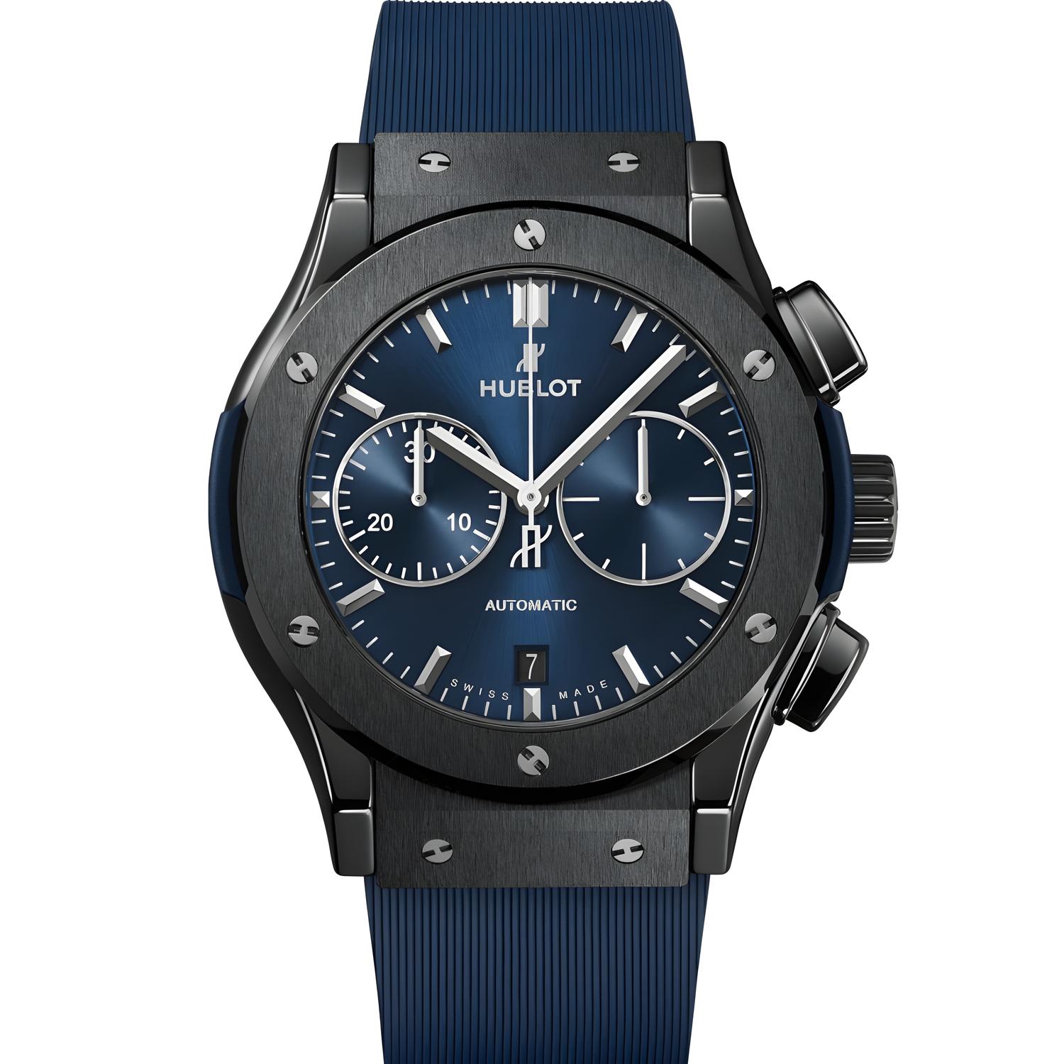 Classic Fusion Ceramic Blue Chronograph