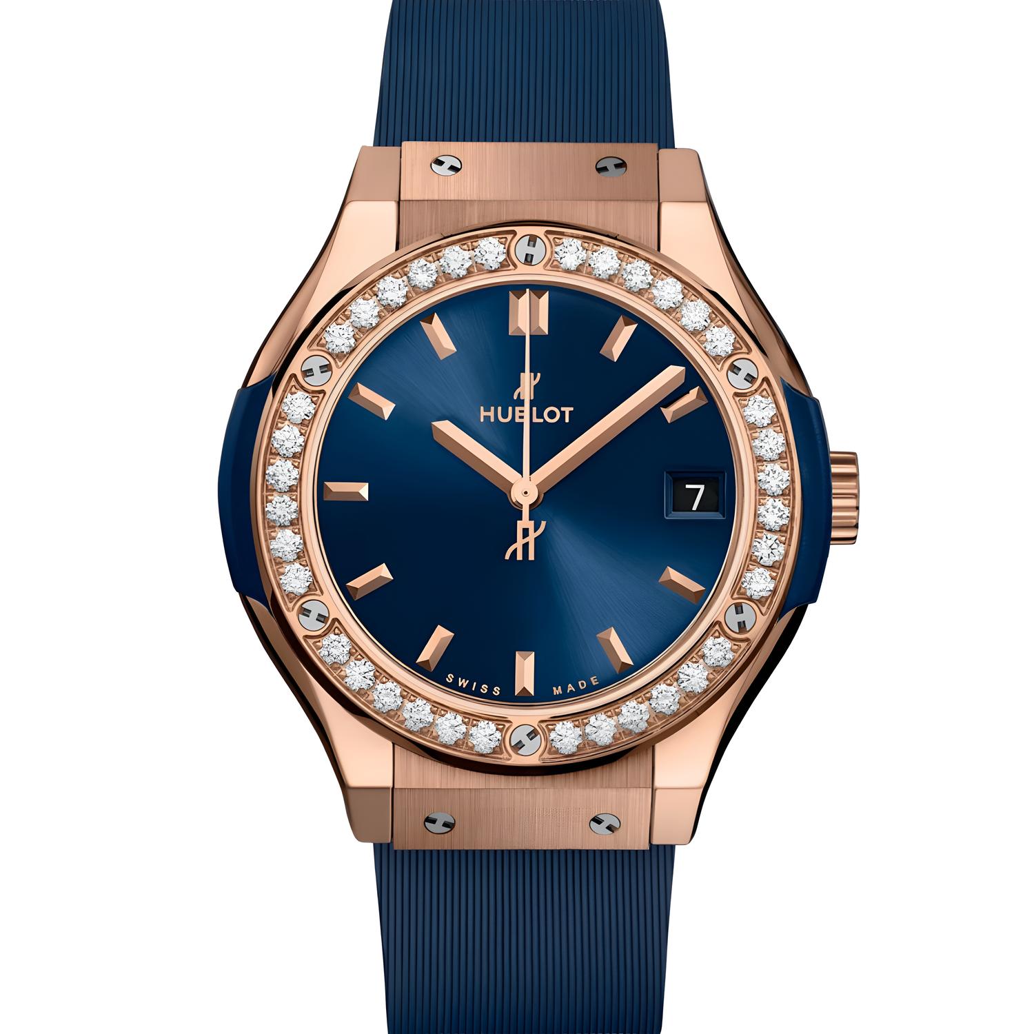 Classic Fusion King Gold Blue Diamonds