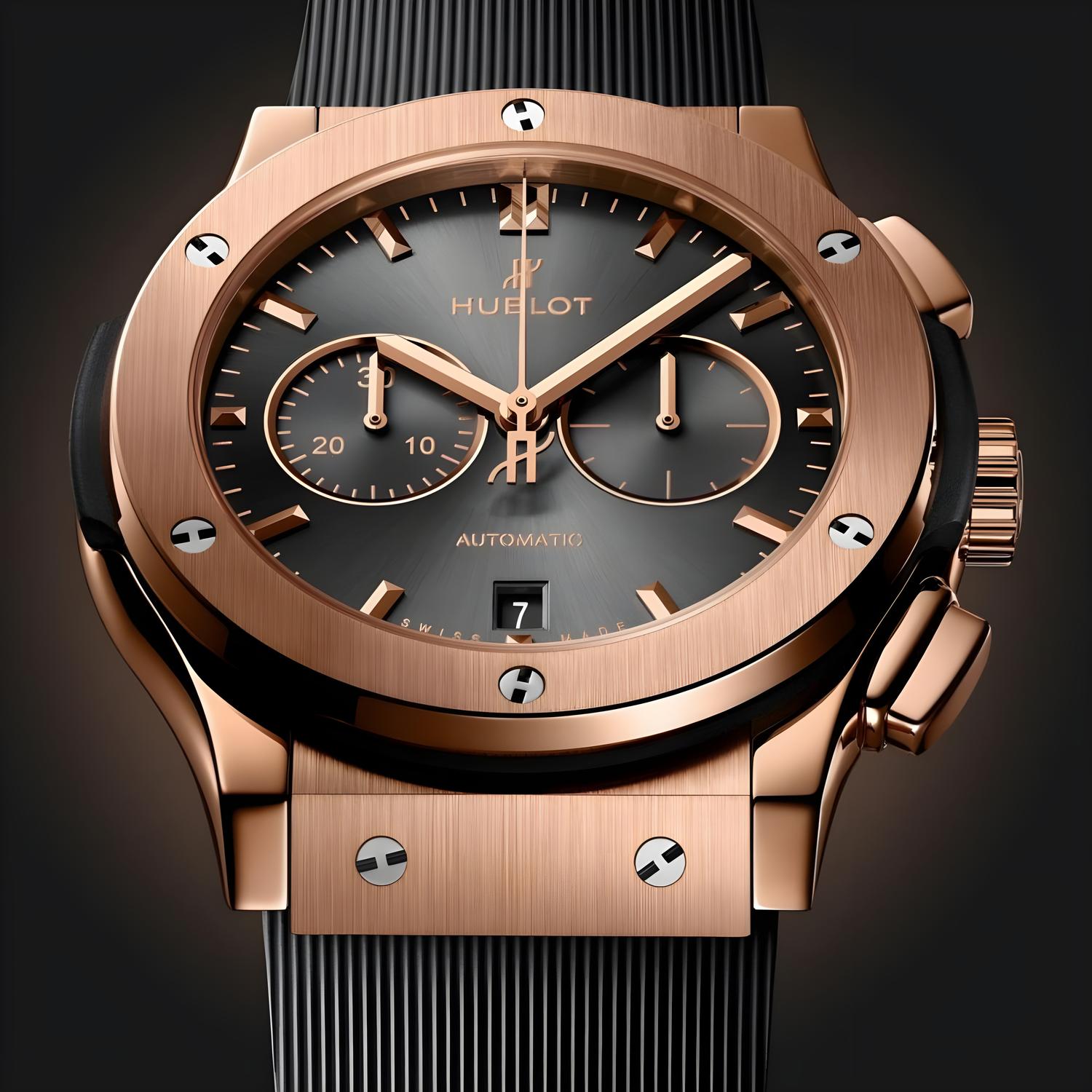 Classic Fusion Racing Grey Chronograph King Gold