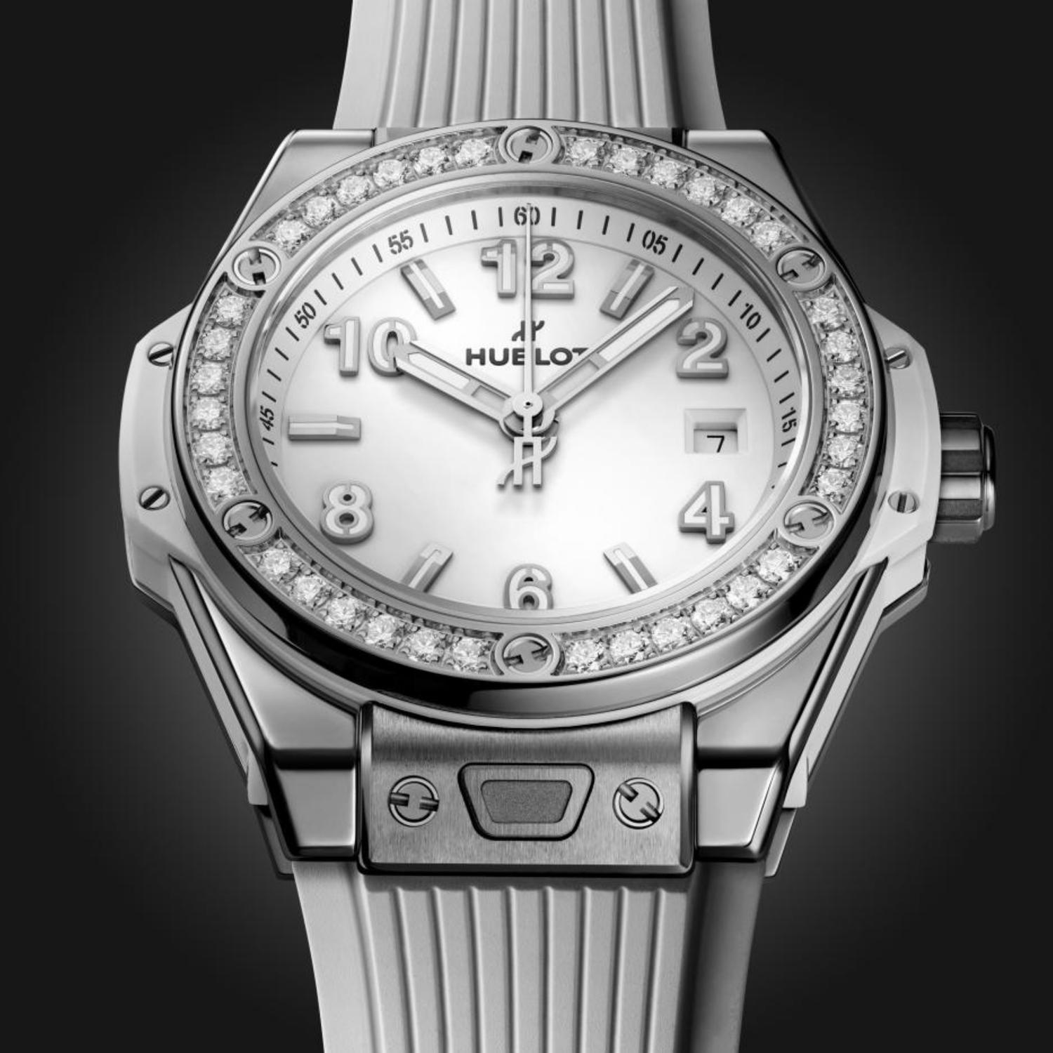 Big Bang One Click Steel White Diamonds