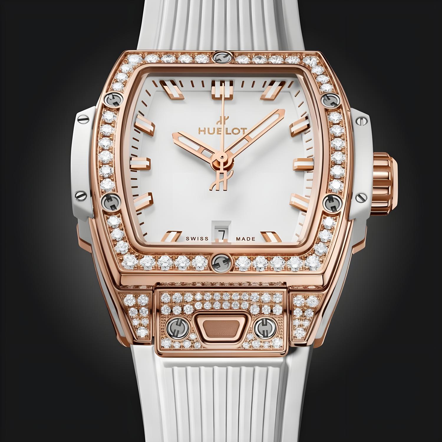 Spirit of Big Bang King Gold White Pavé