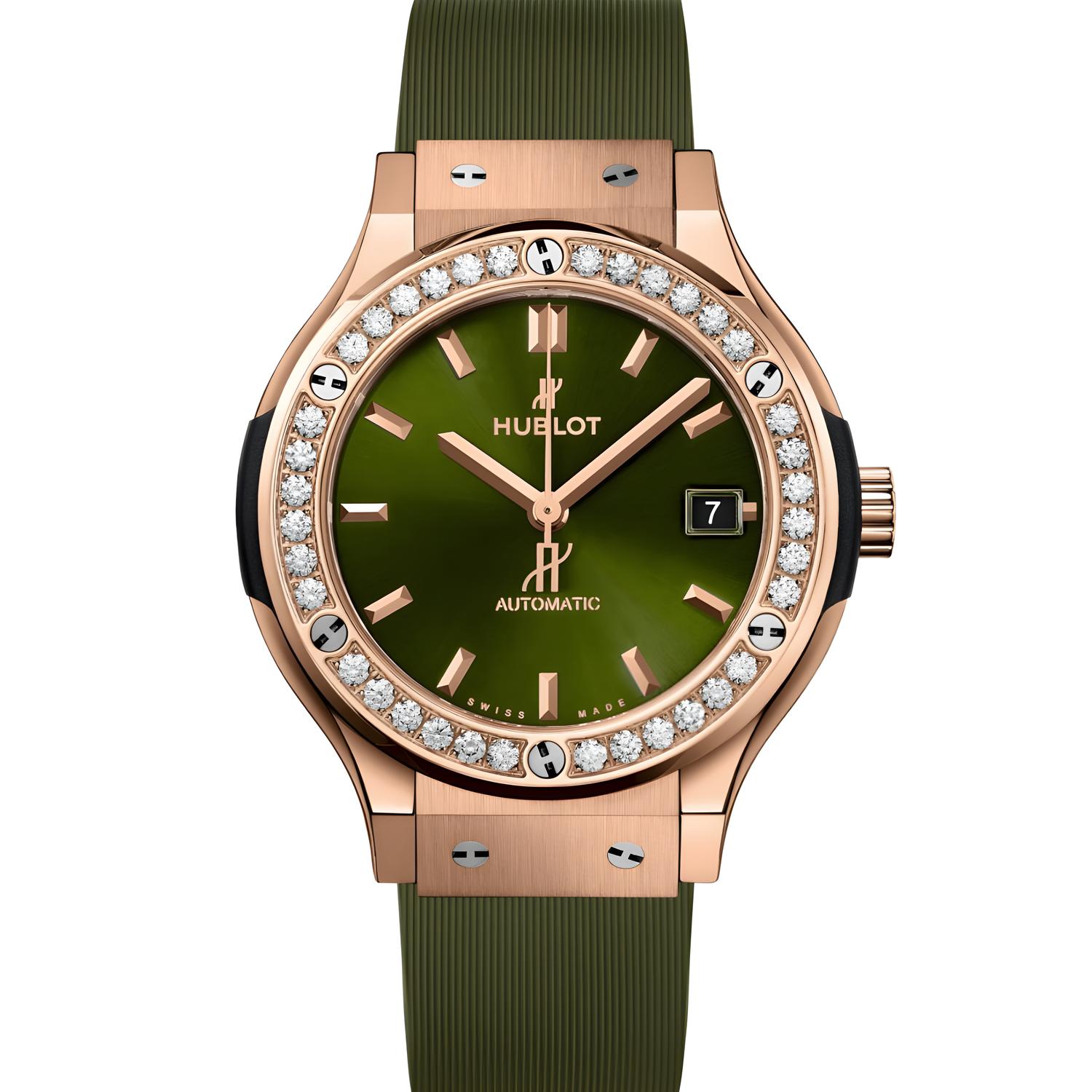 Classic Fusion King Gold Green Diamonds