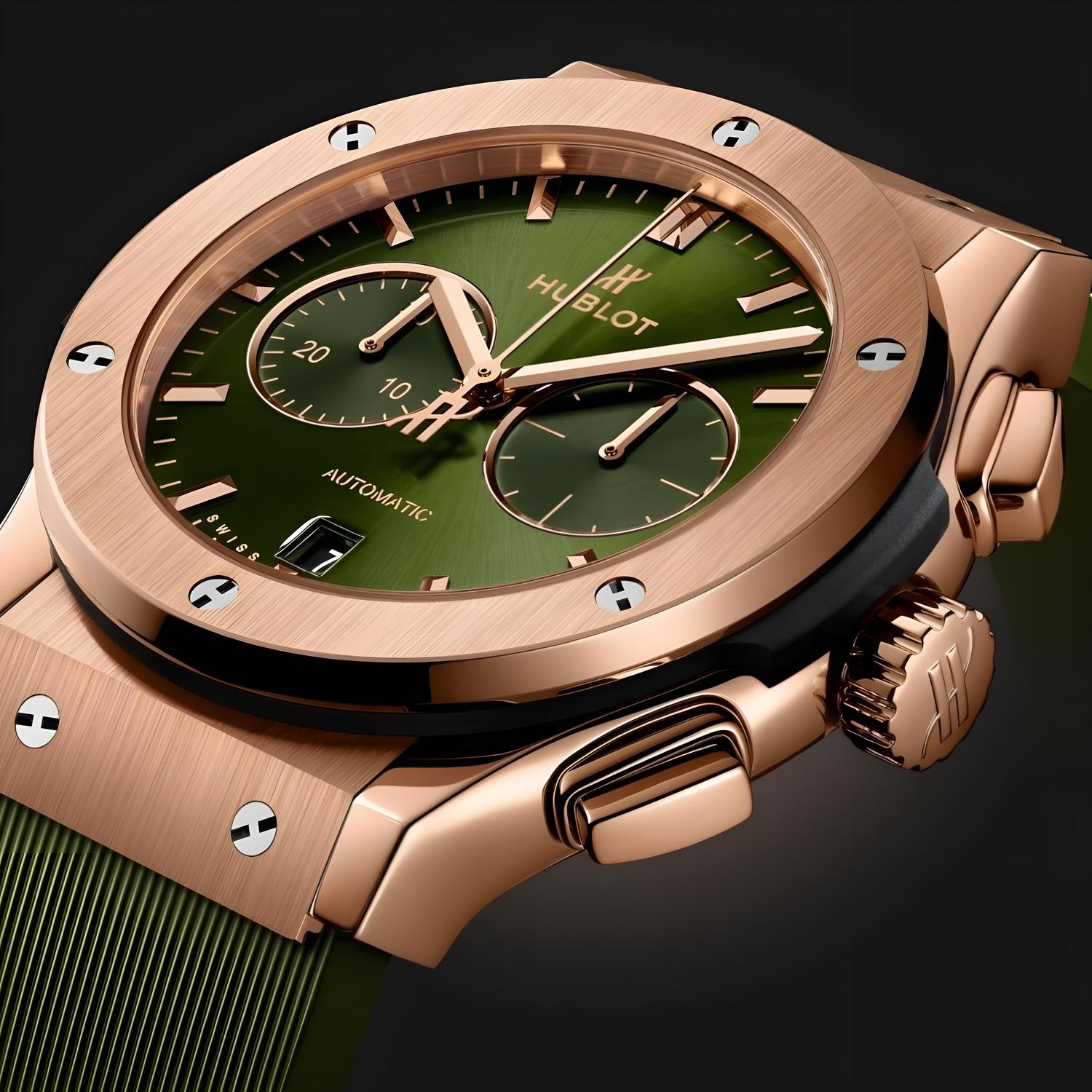 Classic Fusion Chronograph King Gold Green