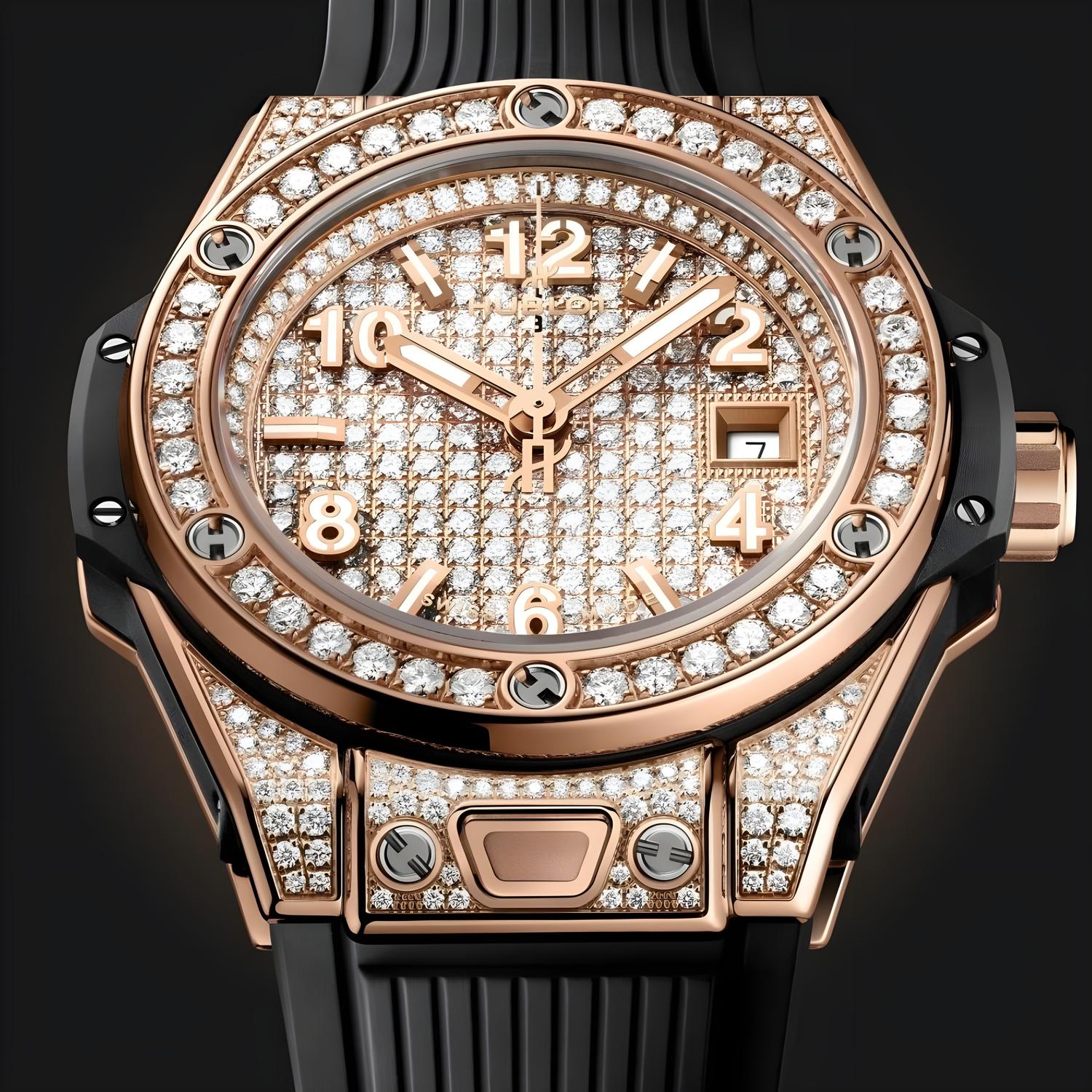 Big Bang One Click King Gold Full Pavé