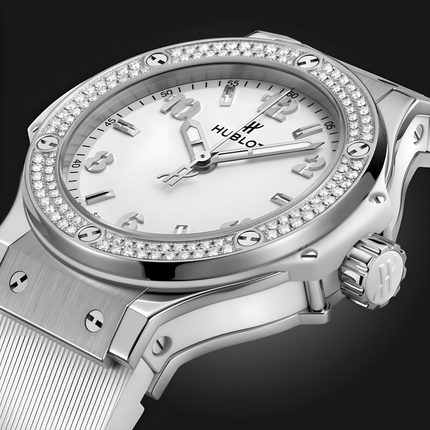 Big Bang Original Steel White Diamonds
