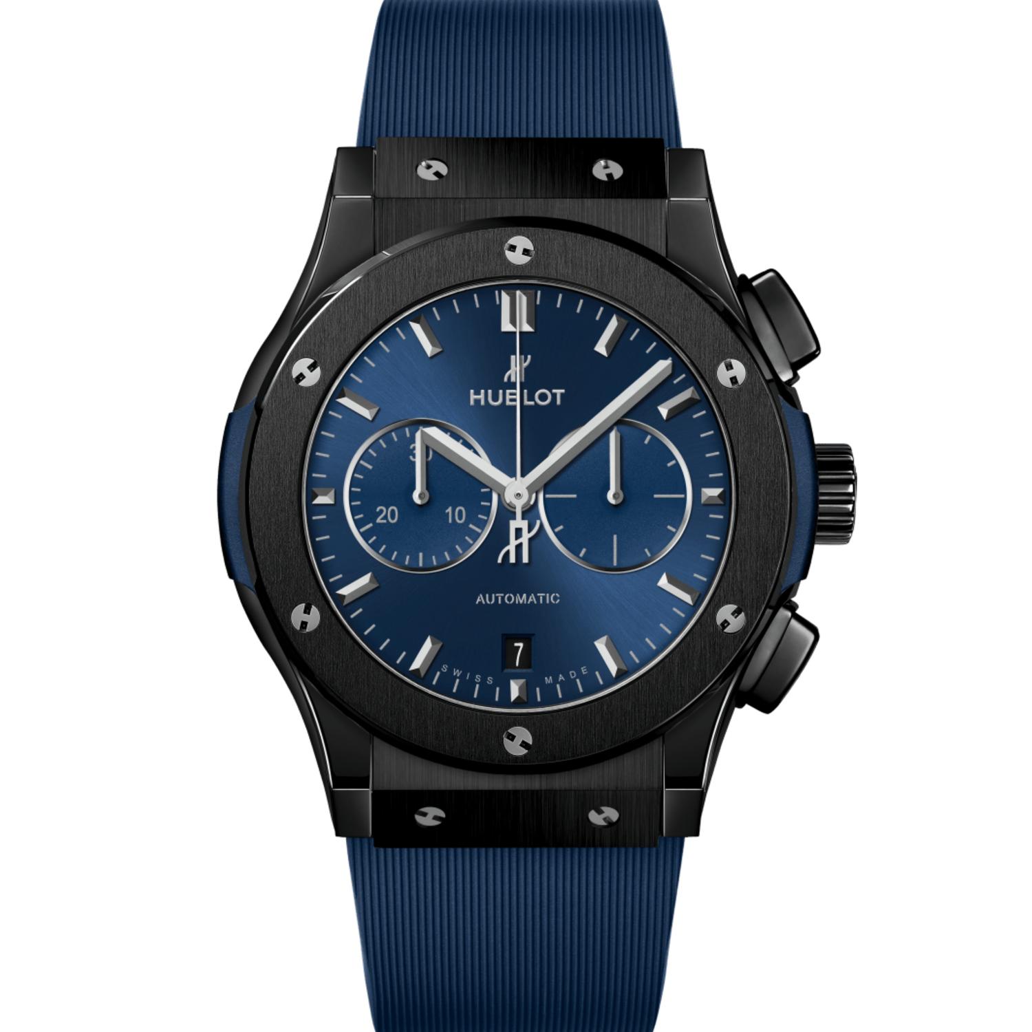 Classic Fusion Ceramic Blue Chronograph