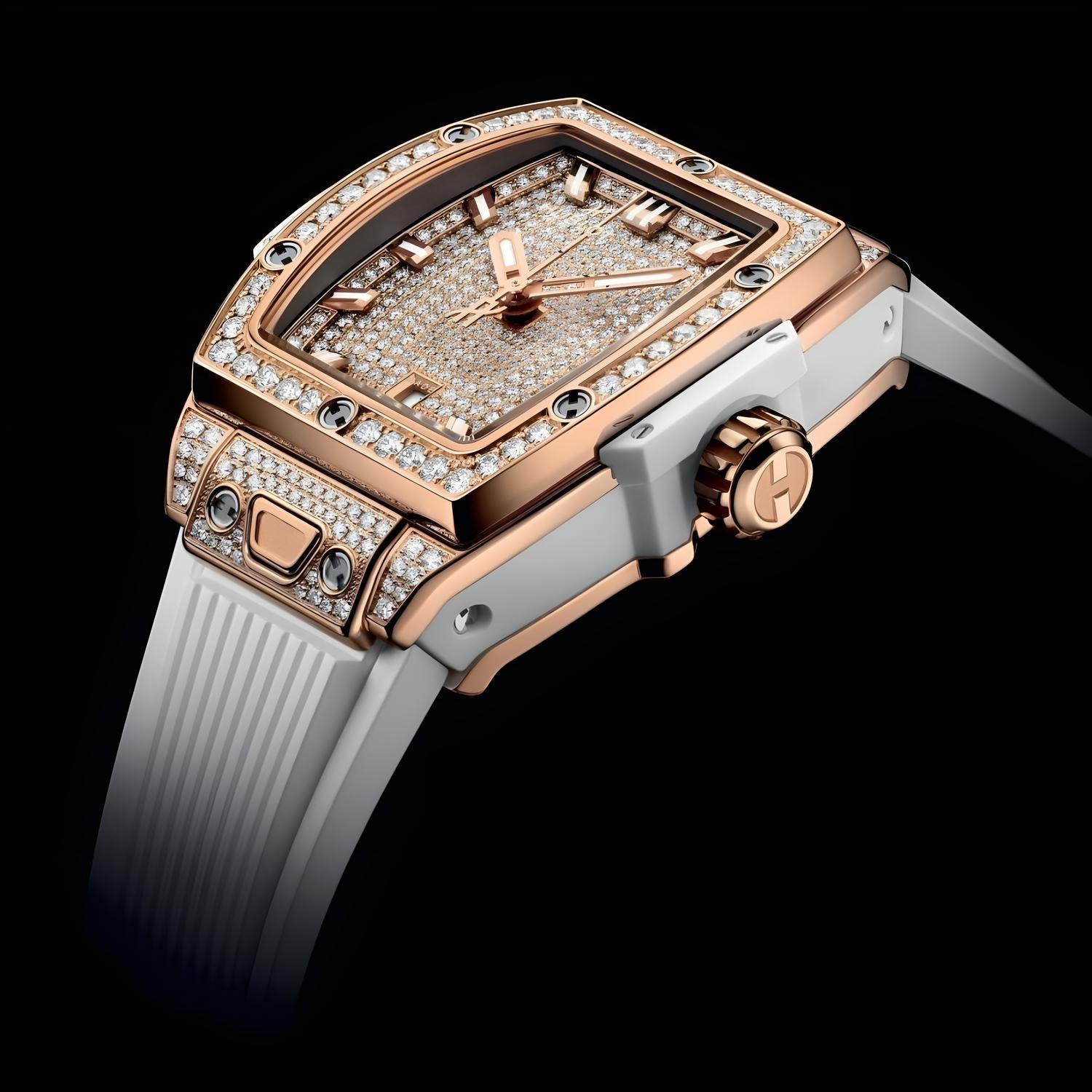 Spirit of Big Bang King Gold White Full Pavé