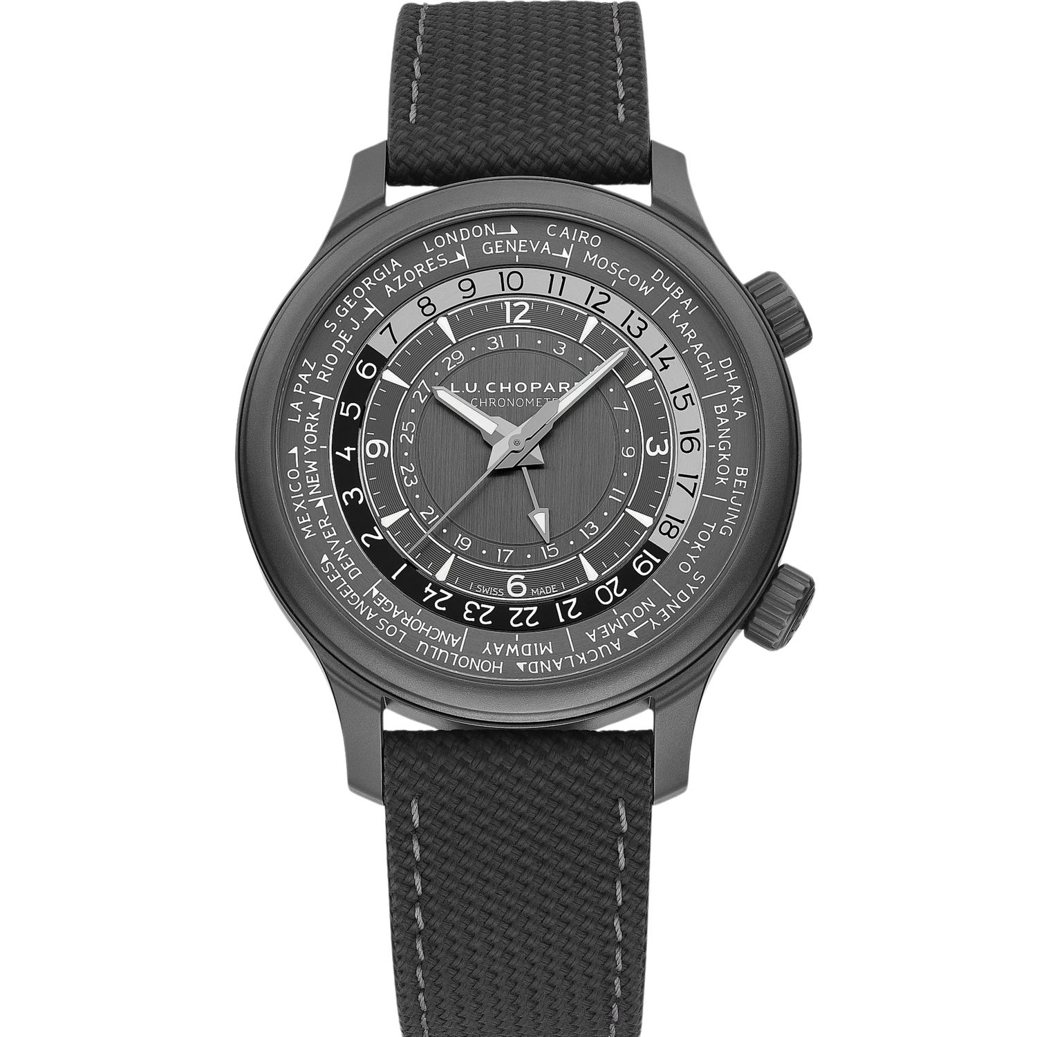 L.U.C Time Traveler One Black