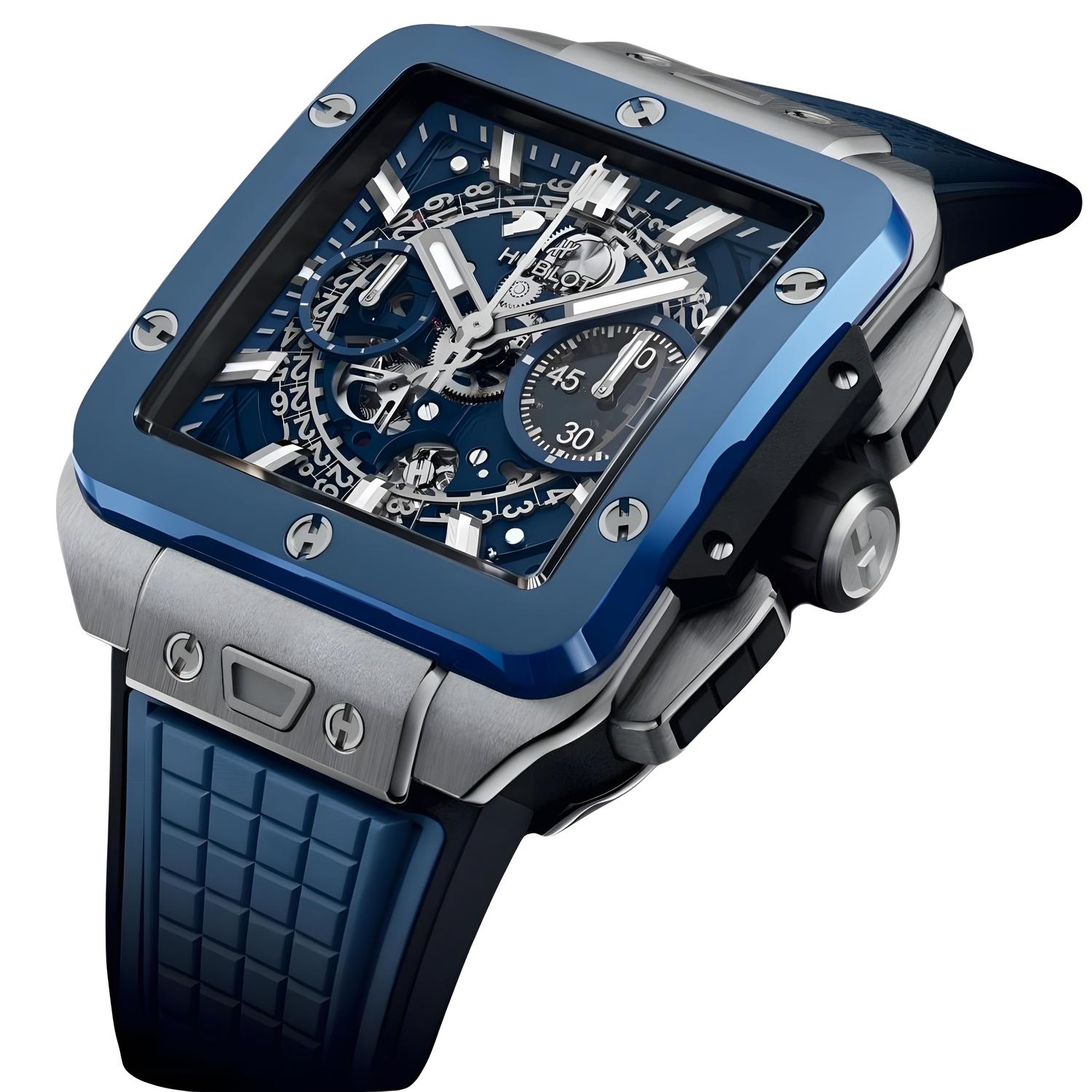 Square Bang Unico Titanium Blue Ceramic