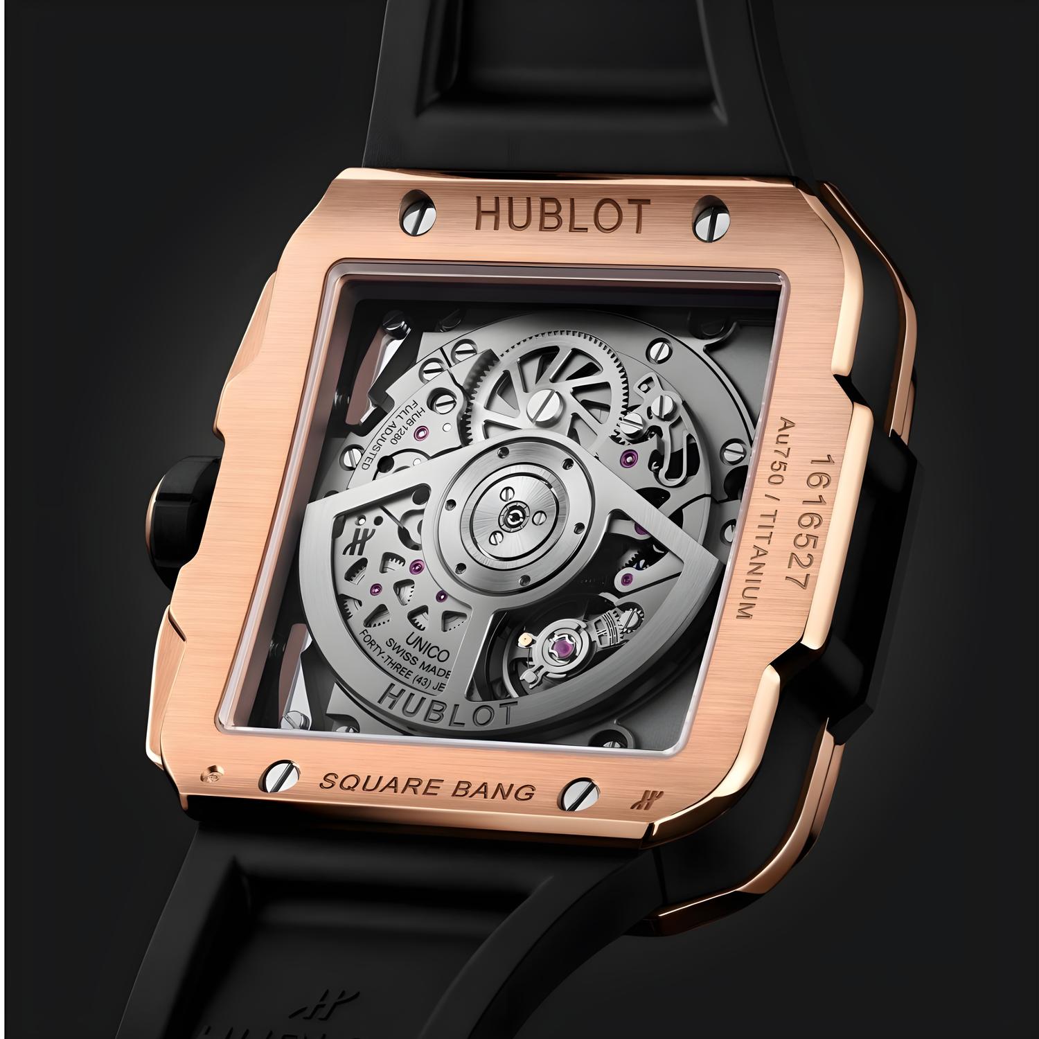 Square Bang Unico King Gold Pavé