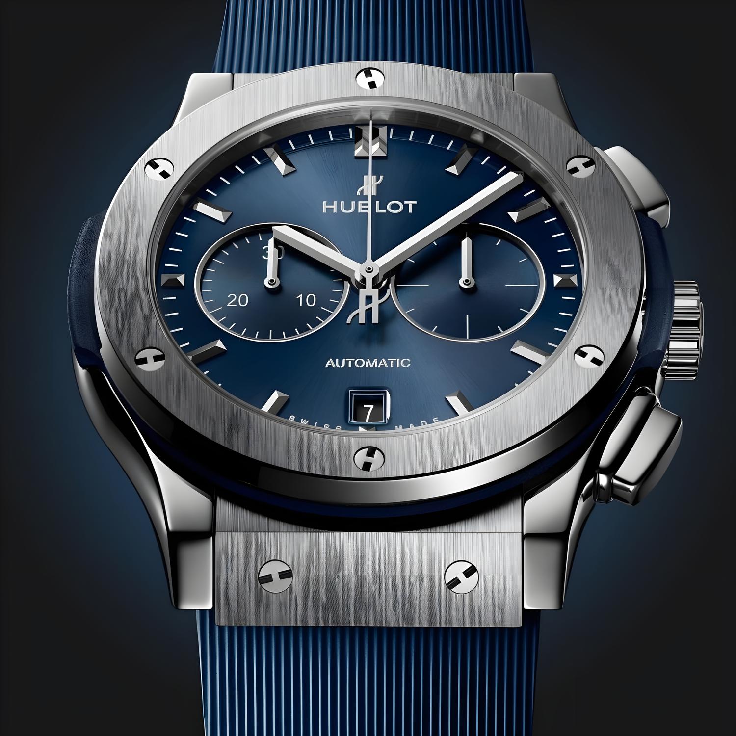 Classic Fusion Chronograph Titanium Blue