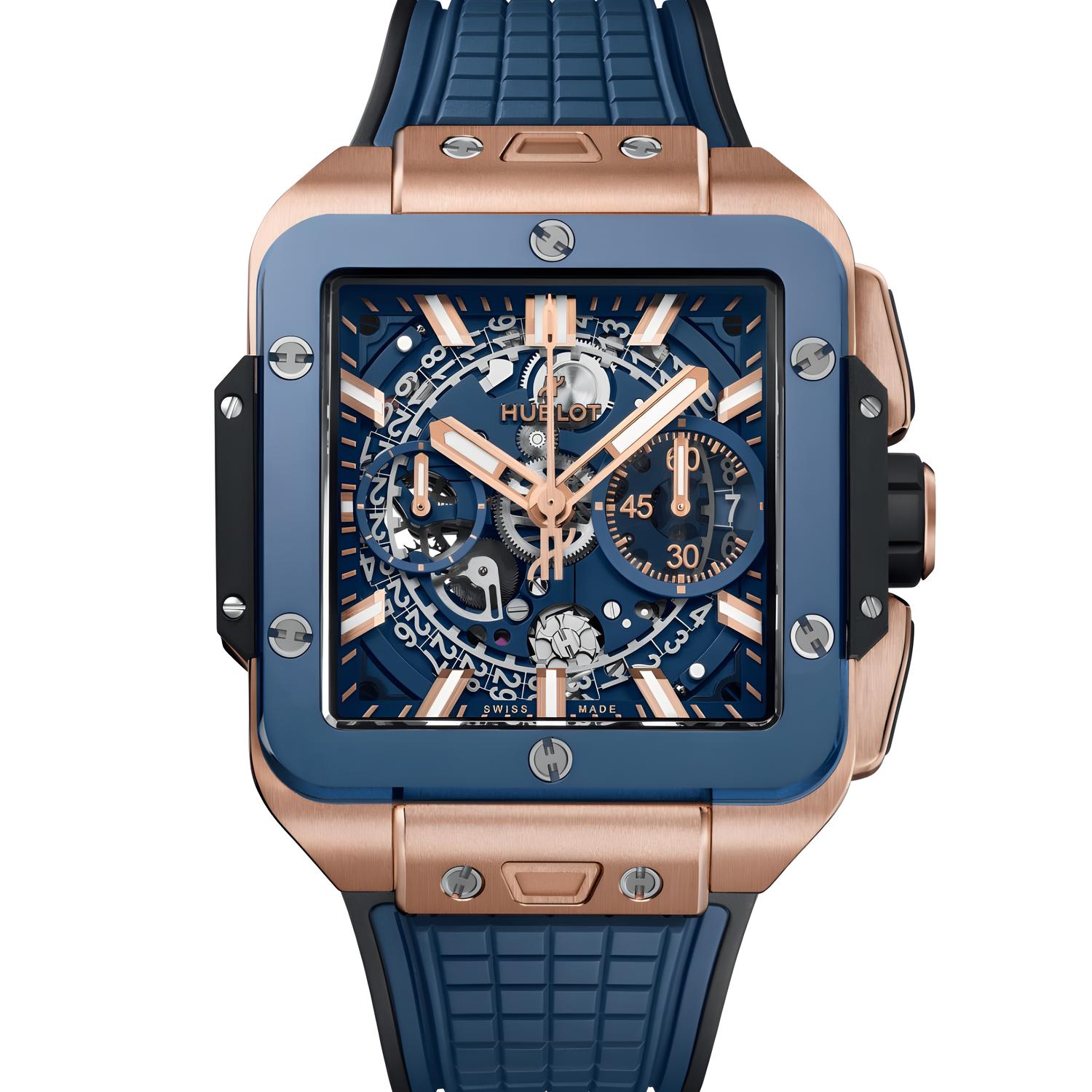 Square Bang Unico King Gold Blue Ceramic