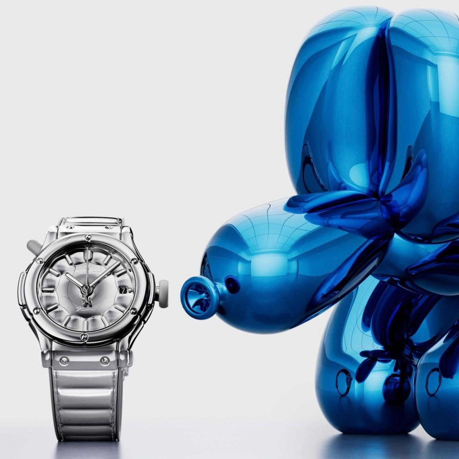 Classic Fusion Balloon Dog By Jeff Koons Silver