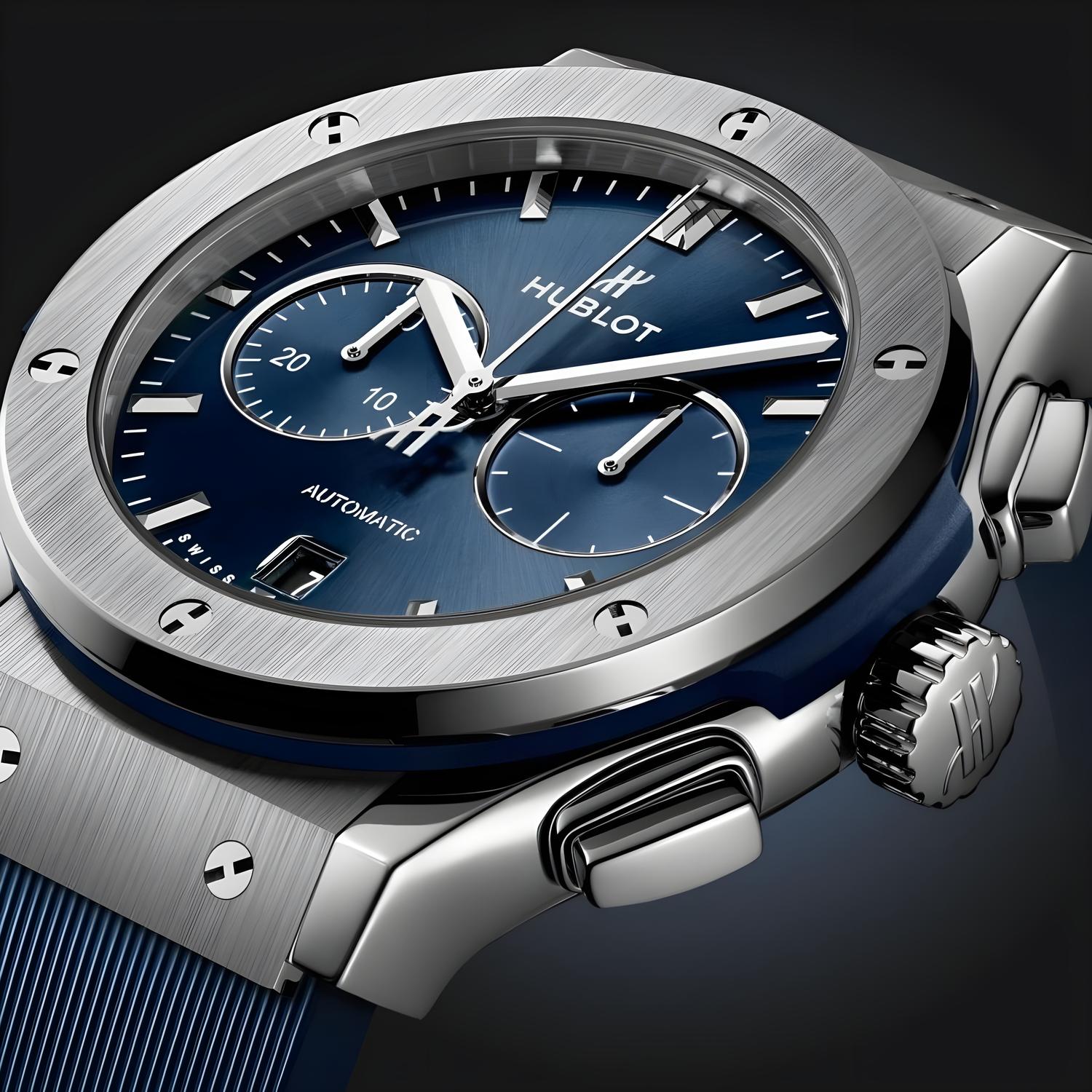 Classic Fusion Chronograph Titanium Blue