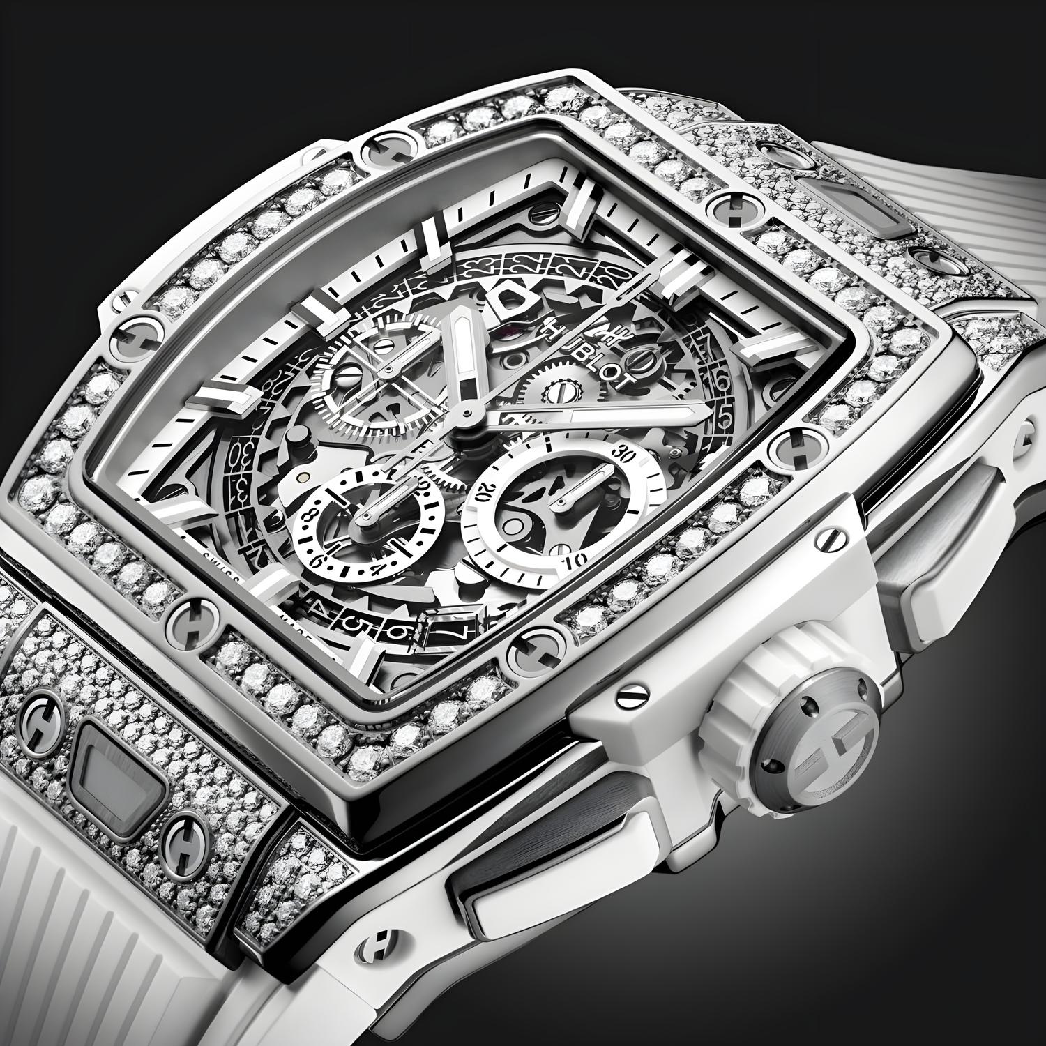 Spirit of Big Bang Titanium White Pavé