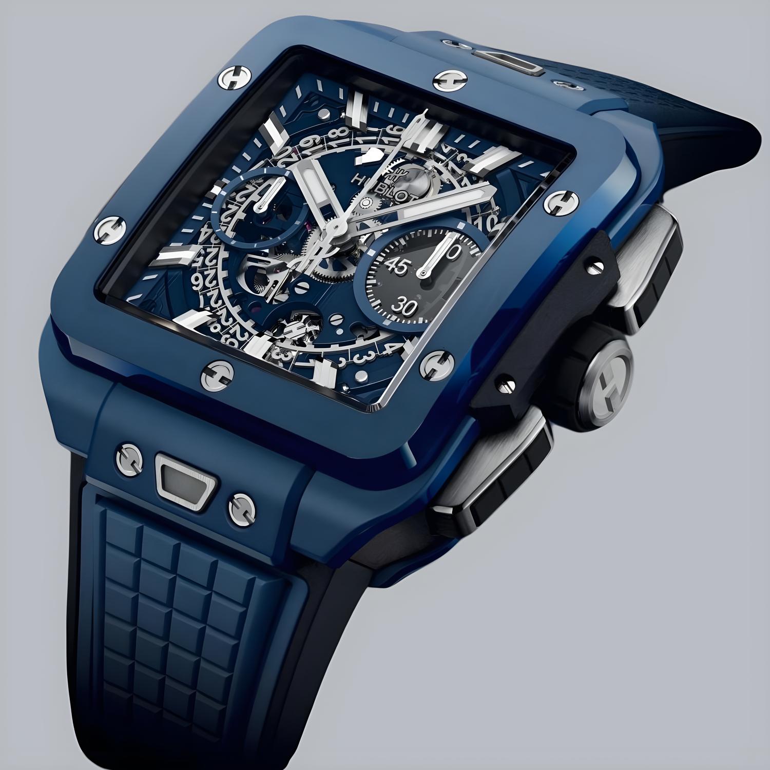 Square Bang Unico Blue Ceramic