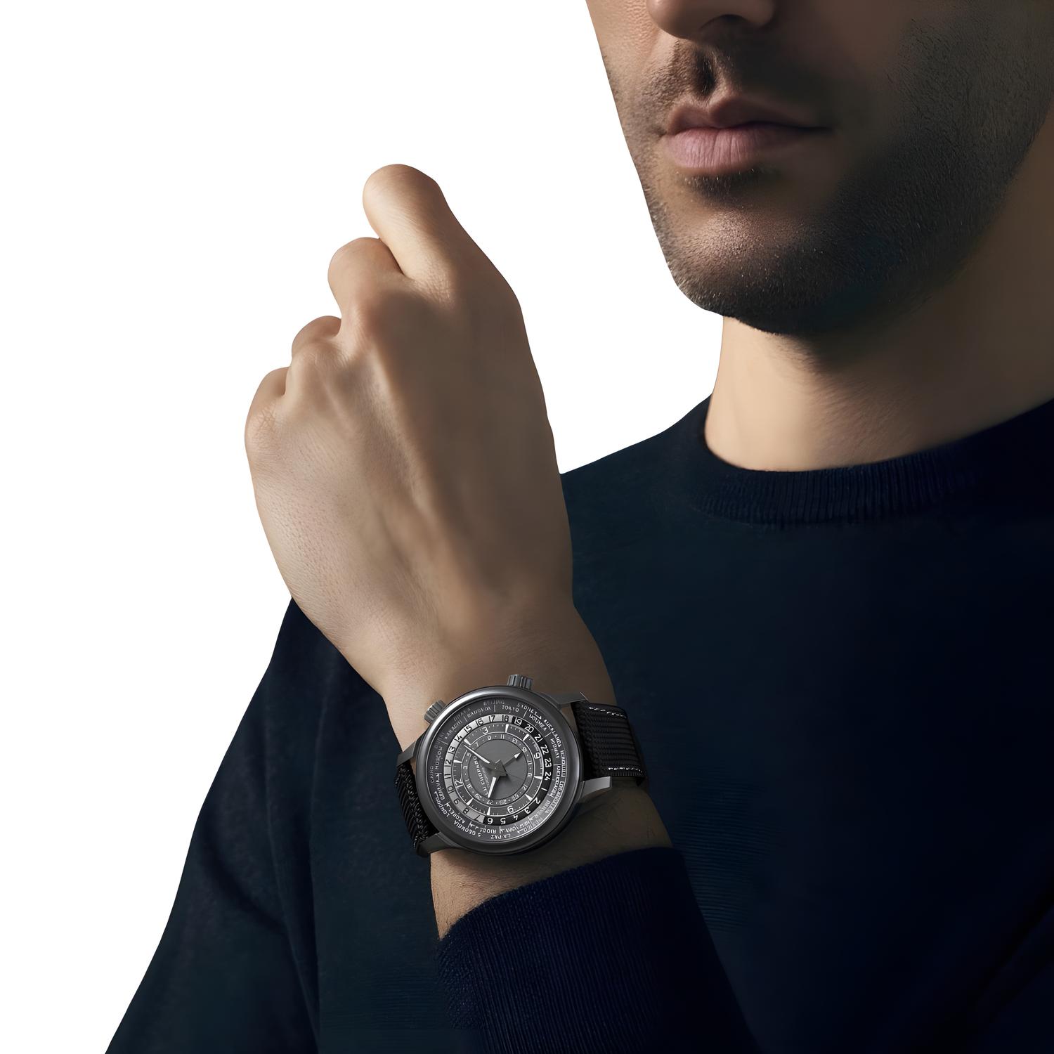 L.U.C Time Traveler One Black