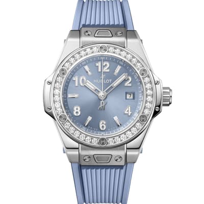 Big Bang One Click Steel Coal Blue Diamonds