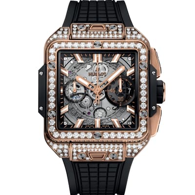 Square Bang Unico King Gold Pavé