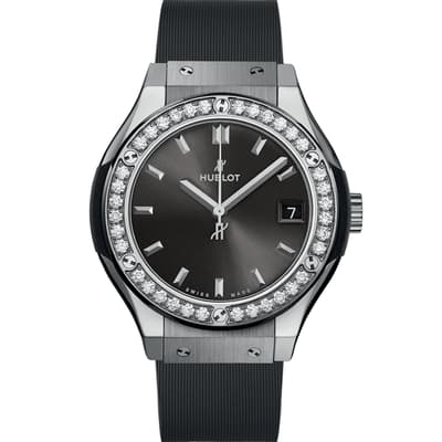 Classic Fusion Racing Grey Titanium Diamonds