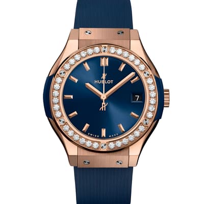 Classic Fusion King Gold Blue Diamonds