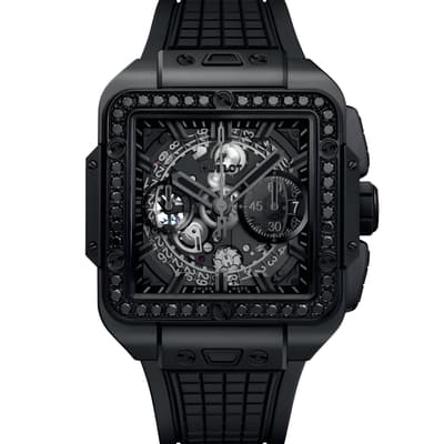 Square Bang Unico All Black Diamonds
