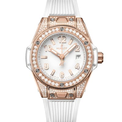 Big Bang One Click King Gold White Pavé