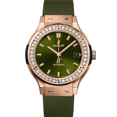 Classic Fusion King Gold Green Diamonds