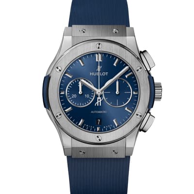 Classic Fusion Chronograph Titanium Blue