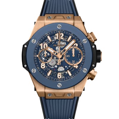 Big Bang Unico King Gold Blue Ceramic