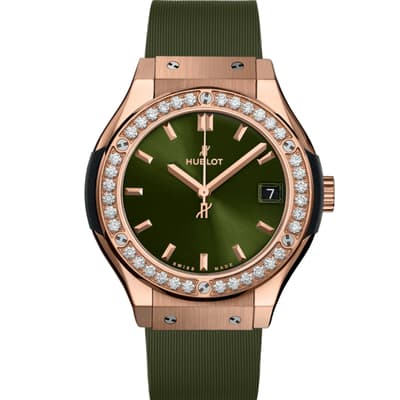 Classic Fusion King Gold Green Diamonds