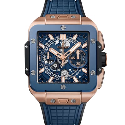 Square Bang Unico King Gold Blue Ceramic