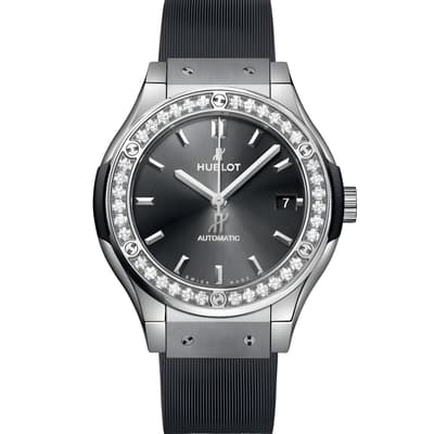 Classic Fusion Racing Grey Titanium Diamonds