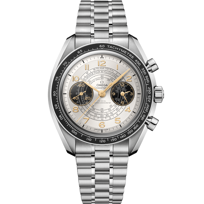 Speedmaster Chronoscope 43 mm, Steel on Steel