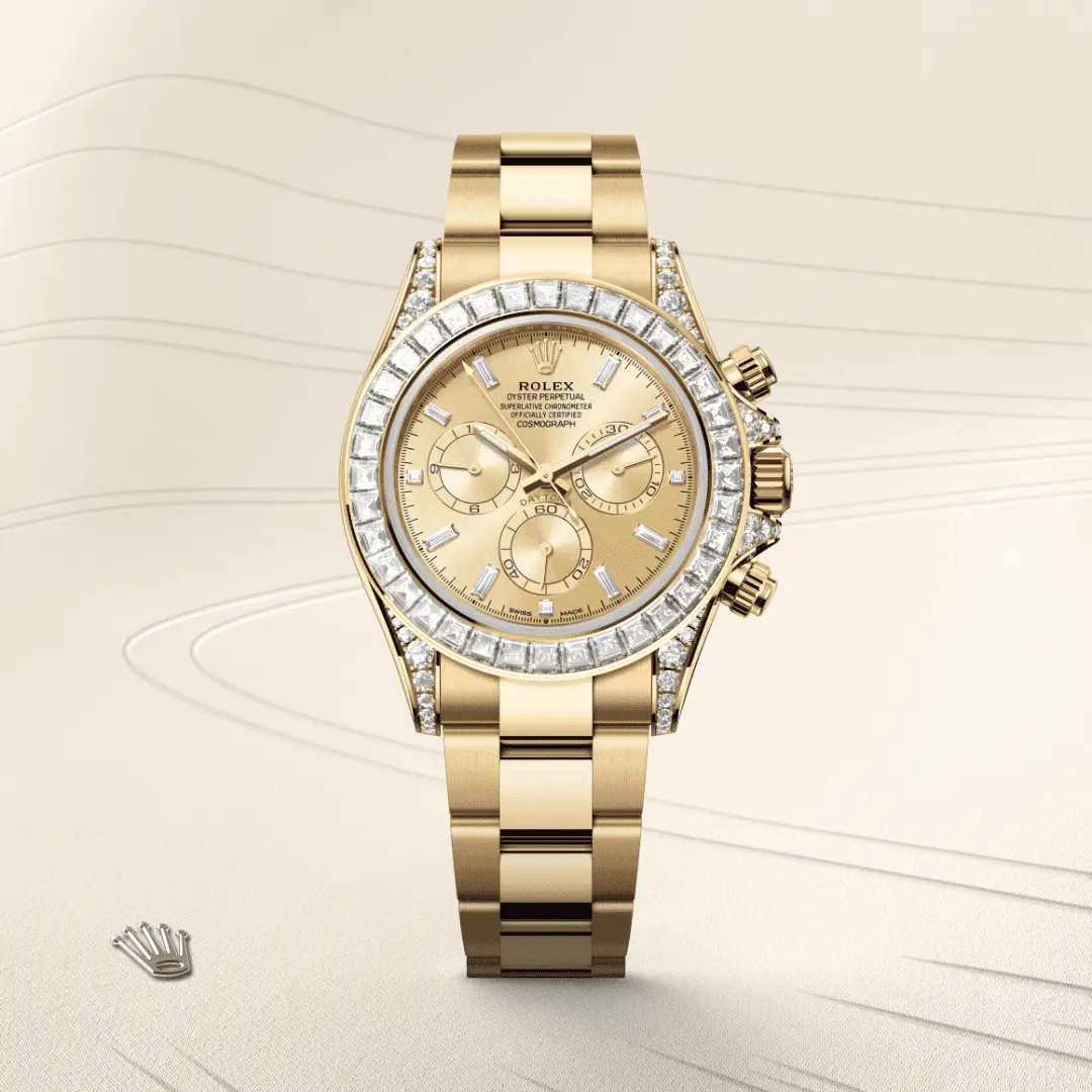 Rolex 
COSMOGRAPH DAYTONA
Oyster, 40 mm, yellow gold and diamonds
M126598TBR-0001