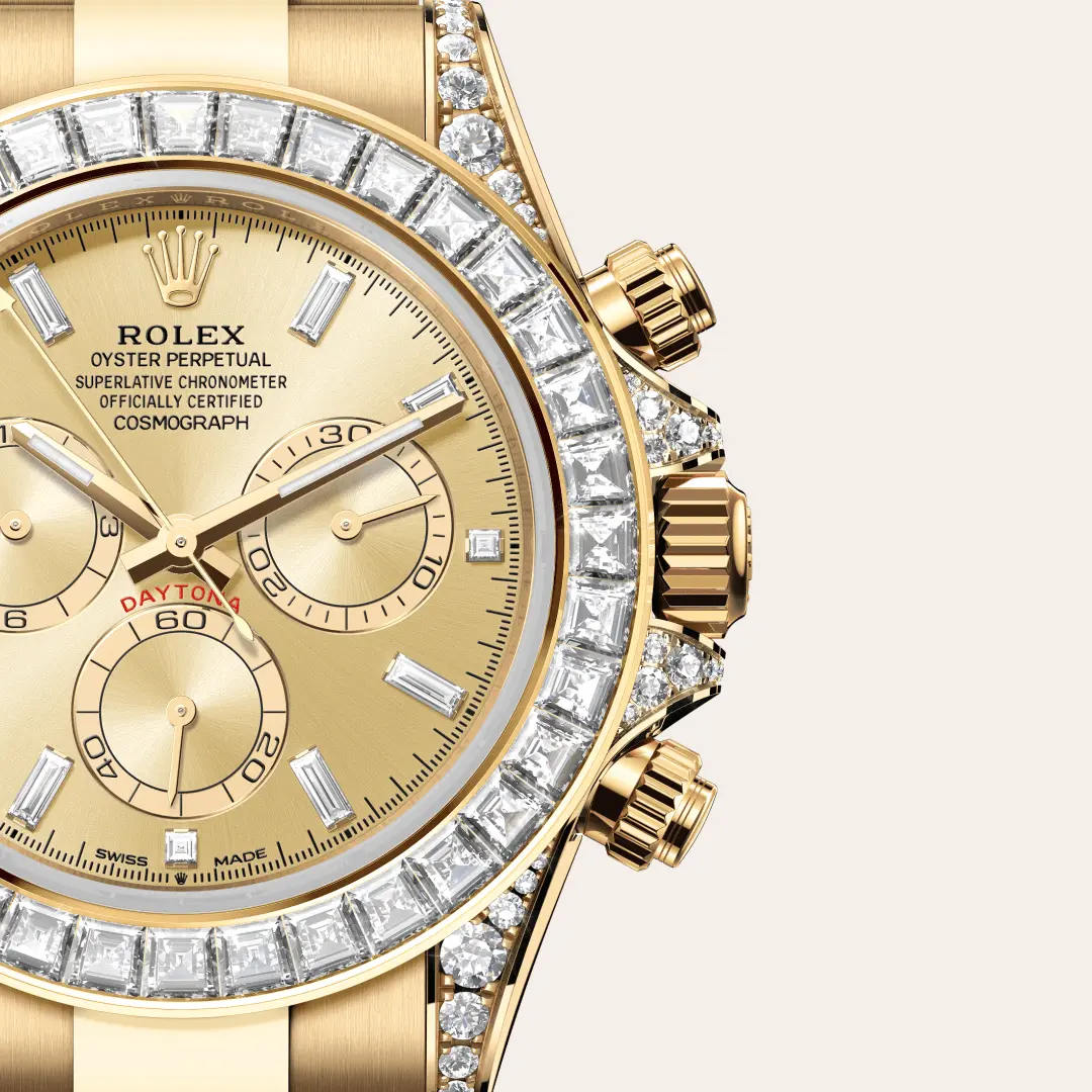 Rolex 
COSMOGRAPH DAYTONA
Oyster, 40 mm, yellow gold and diamonds
M126598TBR-0001